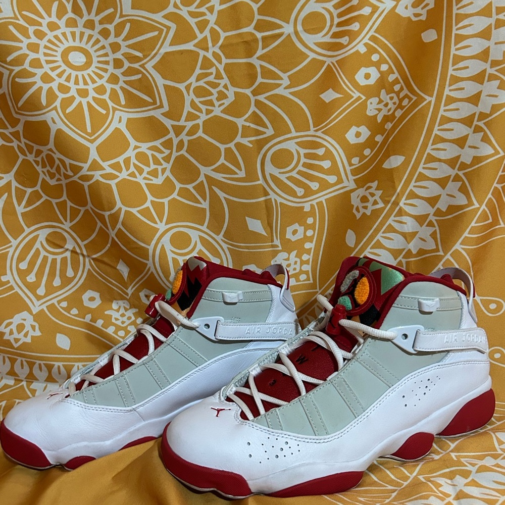 mens size 10 Jordan 6 Ring “Hare” color wave